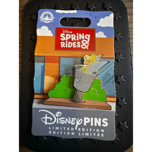 DISNEY SPRING RIDES 2024 TINKER BELL THIMBLE LIMITED EDITION PIN NEW
